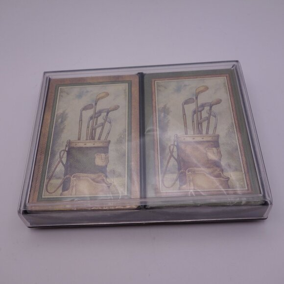 Style & Paper Two Decks of Golf Club Themed Playing Cards 901GF Made in Canada - Picture 1 of 16